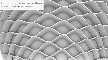 How to make wave pattern Rhino Grasshopper Tutorial