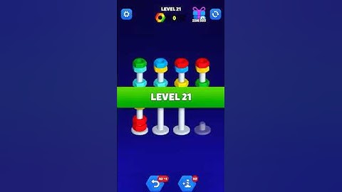 Nut Sort Level 21 🧩🔥#shorts #gaming #puzzle #challenge #NutSort