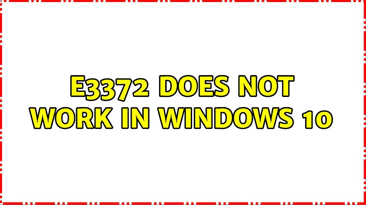 E3372 Does Not Work in Windows 10