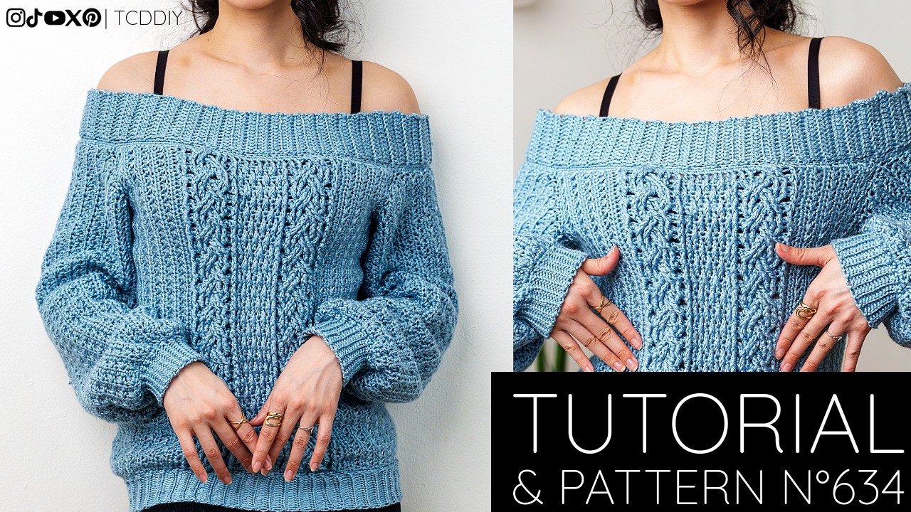 Crochet This Beautifully Textured Cable Sweater | Pattern & Tutorial