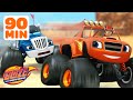 90 MINUTES of Blaze and Crusher&#39;s Ultimate Races and Rescues! | Blaze and the Monster Machines