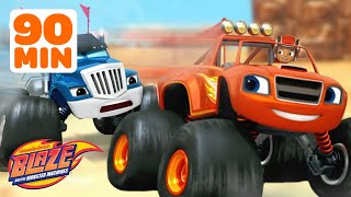 90 MINUTES of Blaze and Crusher's Ultimate Races and Rescues! | Blaze and the Monster Machines