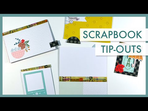 Scrapbook Layout Pages FLIP THROUGH, DIY Interactive Scrapbook