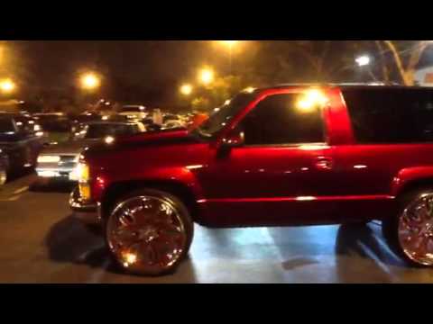 candy painted trucks red