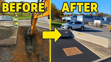 INSANE Precision Excavator Work –Digging a Storm Drain Before and After  Liebherr Engcon Tiltrotator