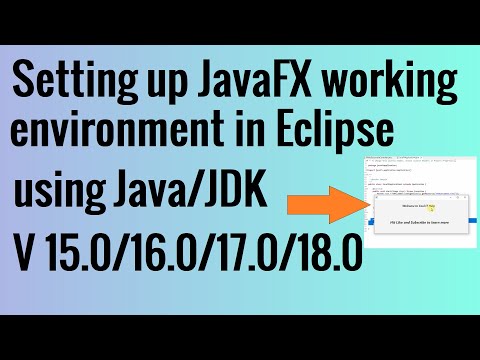 Video: Come ottengo JavaFX in Eclipse?