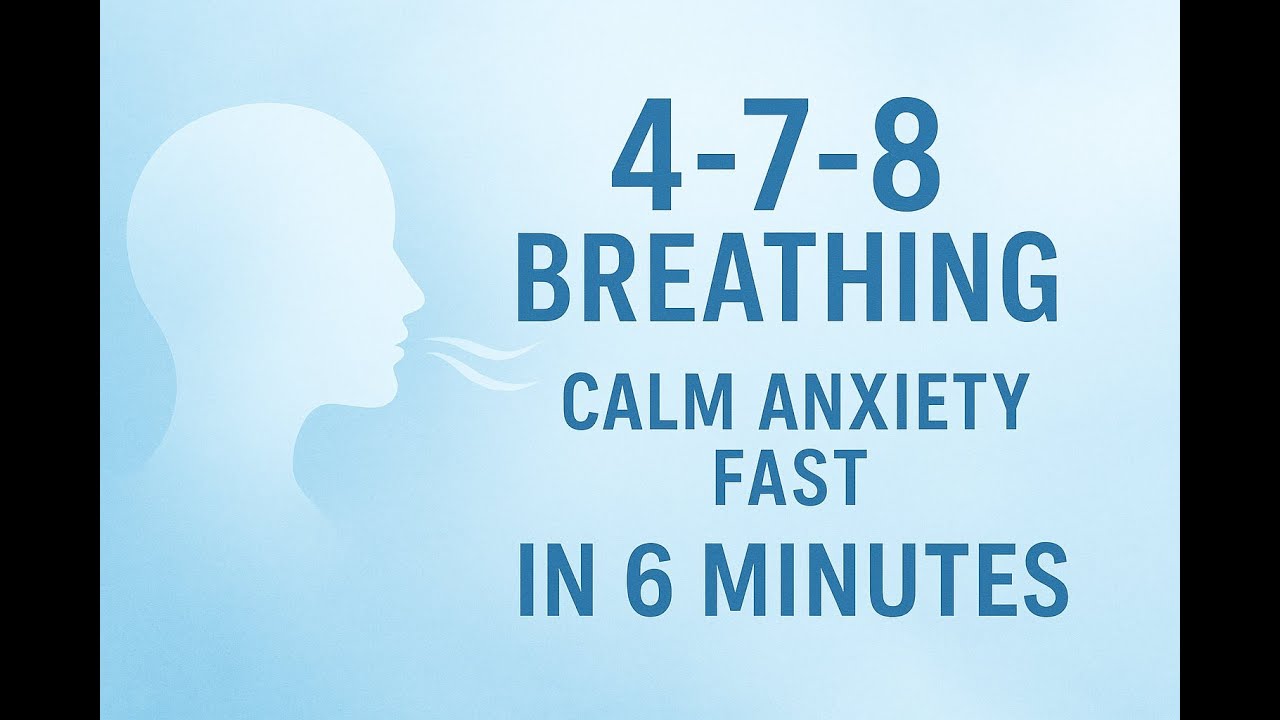 4-7-8 Breathing | Calm Anxiety Fast in 6 Minutes | Deep Relaxation ...