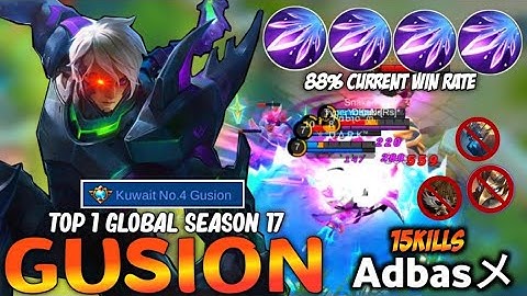 Top 1 Global Gusion Insane Dagger Speed with Super Deadly Build | Gusion Gameplay by Adbasメ