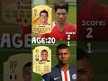 Ronaldo vs mbappe at every age in fifa fc24 fifa eafc24 mbappe ronaldo cr7