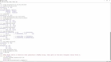 Python NumPy Basic Practical
