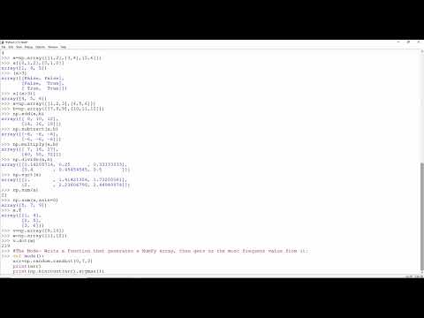Python NumPy Basic
