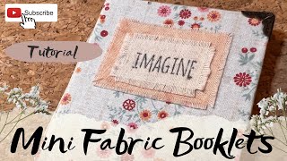 How to Make an EASY Mini Fabric Junk Journal from Scraps