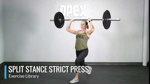 Split Stance Strict Press - OPEX Exercise Library