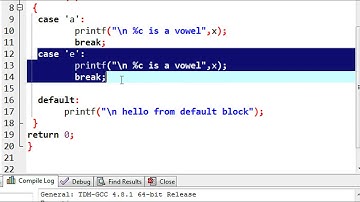 C Programming - 21 - switch case part -2