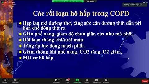 CHẨN ĐOÁN VÀ XỬ TRÍ ĐỢT CẤP COPD  BÀI GIẢNG SAU ĐH Y HÀ NỘI CK1