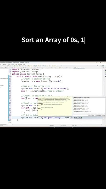 Sort an Array of 0s, 1s, and 2s LeetCode DSA #coding #programming # ...