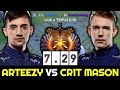 ARTEEZY Drow Ranger Intense Game Beautiful Teamwork vs CR1T & MASON 7.29 Dota 2