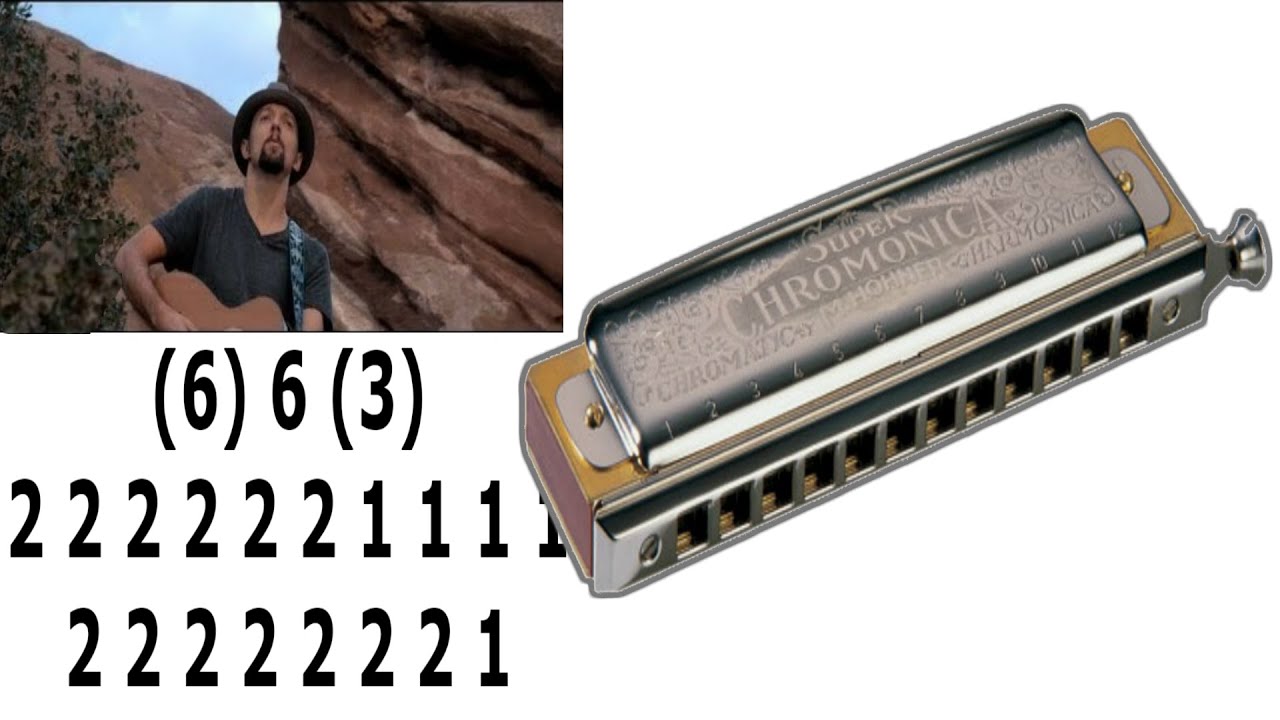 CHROMATIC HARMONICA, 93 MILLION MILES, ARMÓNICA CROMATICA TABS YouTube
