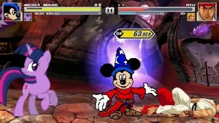 AN Mugen Request #511: Mickey Mouse & Twilight Sparkle VS Ryu & Ken