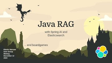 Java RAG made easy with SpringAI and Elasticsearch