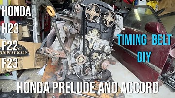How to remove Prelude h22, H23, F22 timing belt.