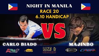 Exhibition Match |Carlo Biado VS Majimbo 6/10 | Training match for the World 10 ball screenshot 1