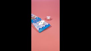 Eat an ice pop #cute #relaxing #foodie piggy looks good eating #shorts #stopmotion #mukbang #funny