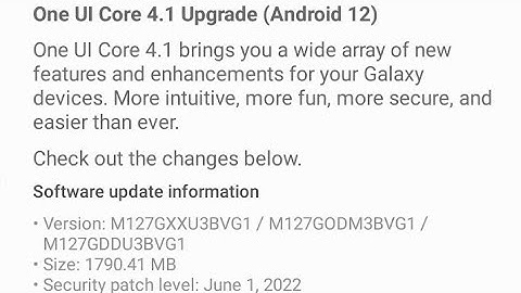 M12 Official Upgrade Android 12 With OneUi Core 4.1 Update Released