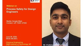 International Webinar On  “Process Safety for Design Engineers”