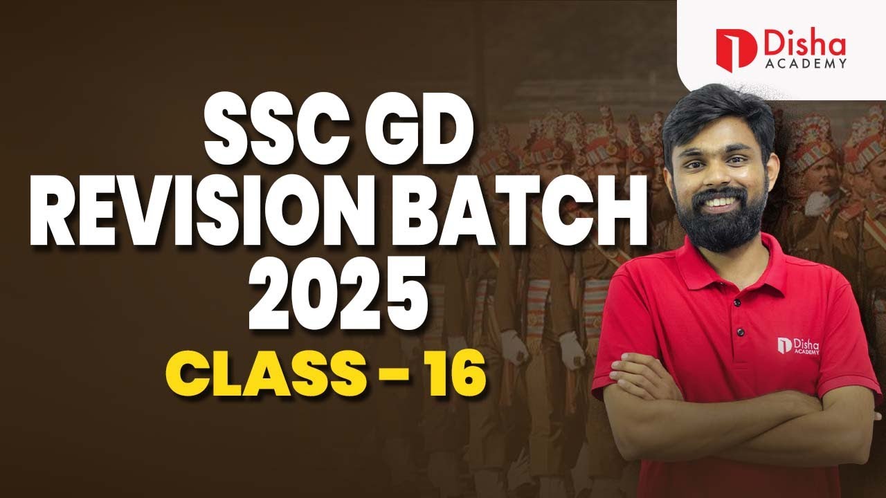 SSC GD REVISION BATCH 2025| MATHS | CLASS NO - 16 | LIVE @ 8.00 PM #ssc ...