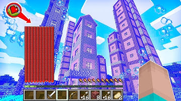 Minecraft NOOB vs PRO : HOW TO SURVIVE UNDERWATER WITH 1000 HEARTS? Challenge 100% trolling!