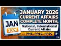 January 2026 Current Affairs complete month, National, International Current Affairs| PMS, PPSC,FPSC