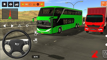 2025 new coach bus simulator 💥 || indonesia bus simulator part-141 #bus #game #simulator #comman  
