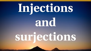 Injections and surjections