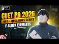 CUET PG 2026 | F Block Elements | 1000+ Questions Series | Chiral Academy