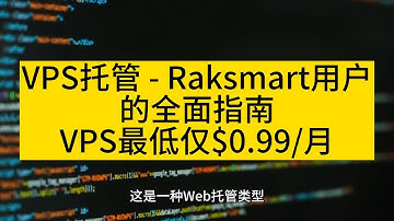 VPS托管：Raksmart用户的全面指南。VPS最低仅需$0.99/月