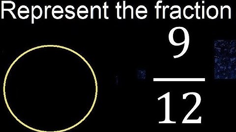 Represent 9/12 graphically . Graphic representation of fractions, graph