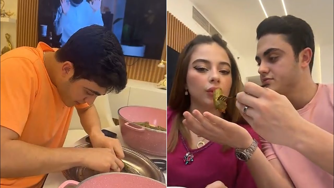 محمود ماهر | بيسان بتعلمو يلف الورق عنب 😂😂