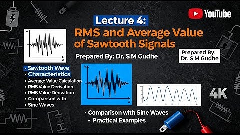 Lecture 4: RMS and Average Value of Sawtooth Signal