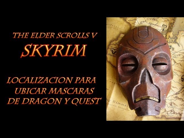 Enredo Alrededores Proverbio Skyrim - The Elder Scrolls V Skyrim-Donde ubicar las 8 máscaras- Mascara  especial de Dragón KONAHRIK - YouTube