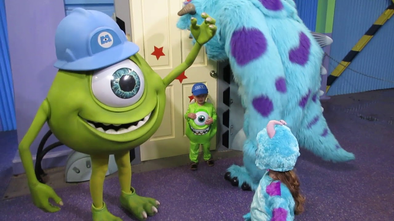 monsters inc university mike wazowski sulley meet and greet wdw YouTube