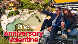 2nd Anniversary And Valentine's Day Vlog | Sansha | Barahi Jungle Lodge Meghauli | Barsha/ Sanjog