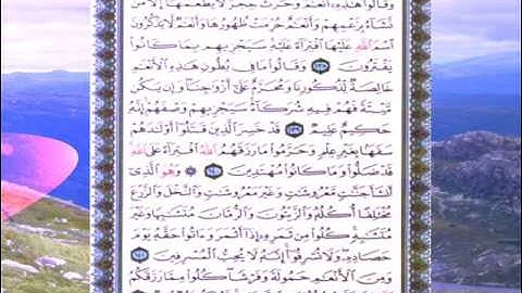 القران الكريم سورة الانعام من الاية 132 الى الاية 142
