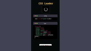 Create Awesome CSS Loader #shorts