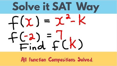 Learn How to Solve SAT Composite Function ||SAT Math Well Explained.