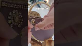 تنبات العقيق 2023 |hand Embroidery beads work embroidery short amazing