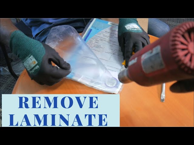 How to Remove Laminate From Any Document | Protect Your Document | DYI (2021) class=