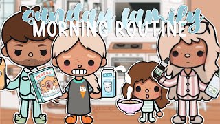 Sunday Family Morning Routine With Voice Toca Boca Roleplay