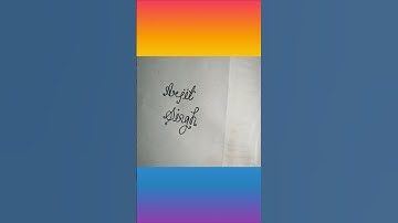 Writing Name "Arjit Singh" in Cursive Writing |   #shorts #calligraphy