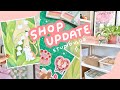 STUDIO VLOG ✿ shop update prep, new products, organizing, and traveling!